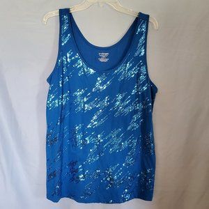 Lane Bryant Royal Blue Sequin Tank Size 14/16